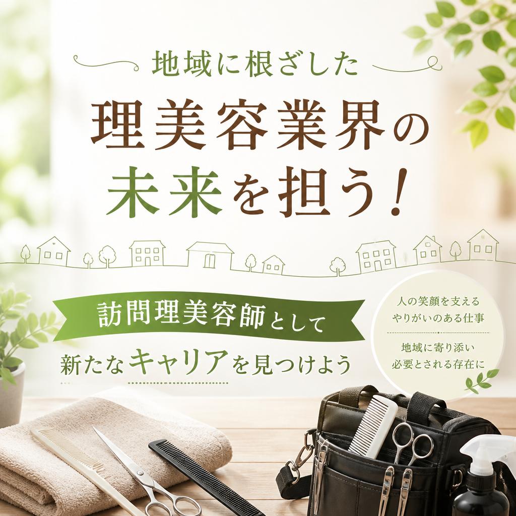 地域に根ざした理美容業界の未来を担う！訪問理美容師として新たなキャリアを見つけよう