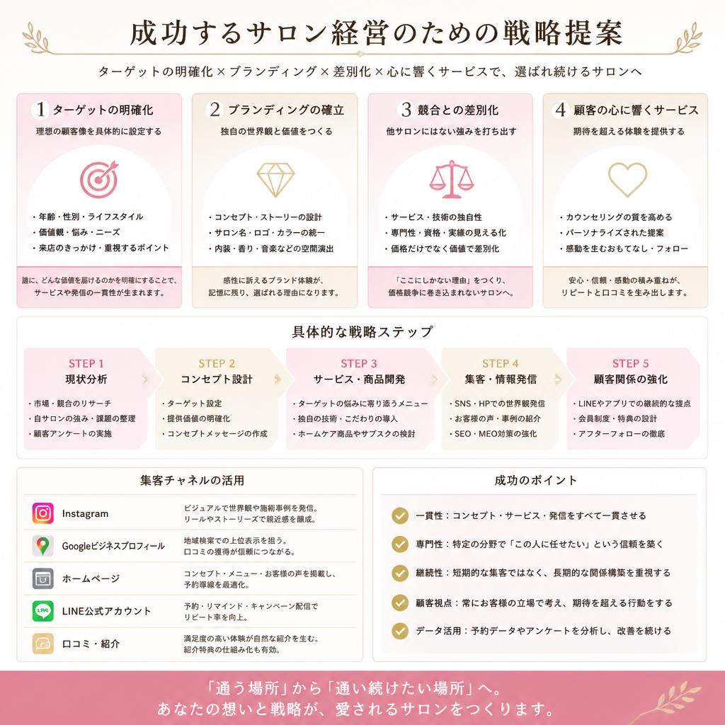 成功するサロン経営の秘訣