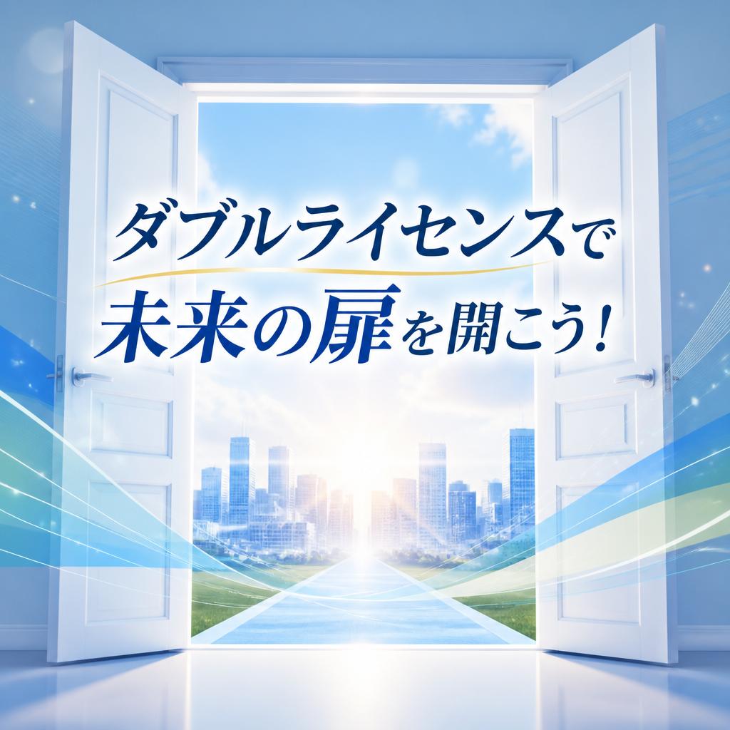 ダブルライセンスで未来の扉を開こう！