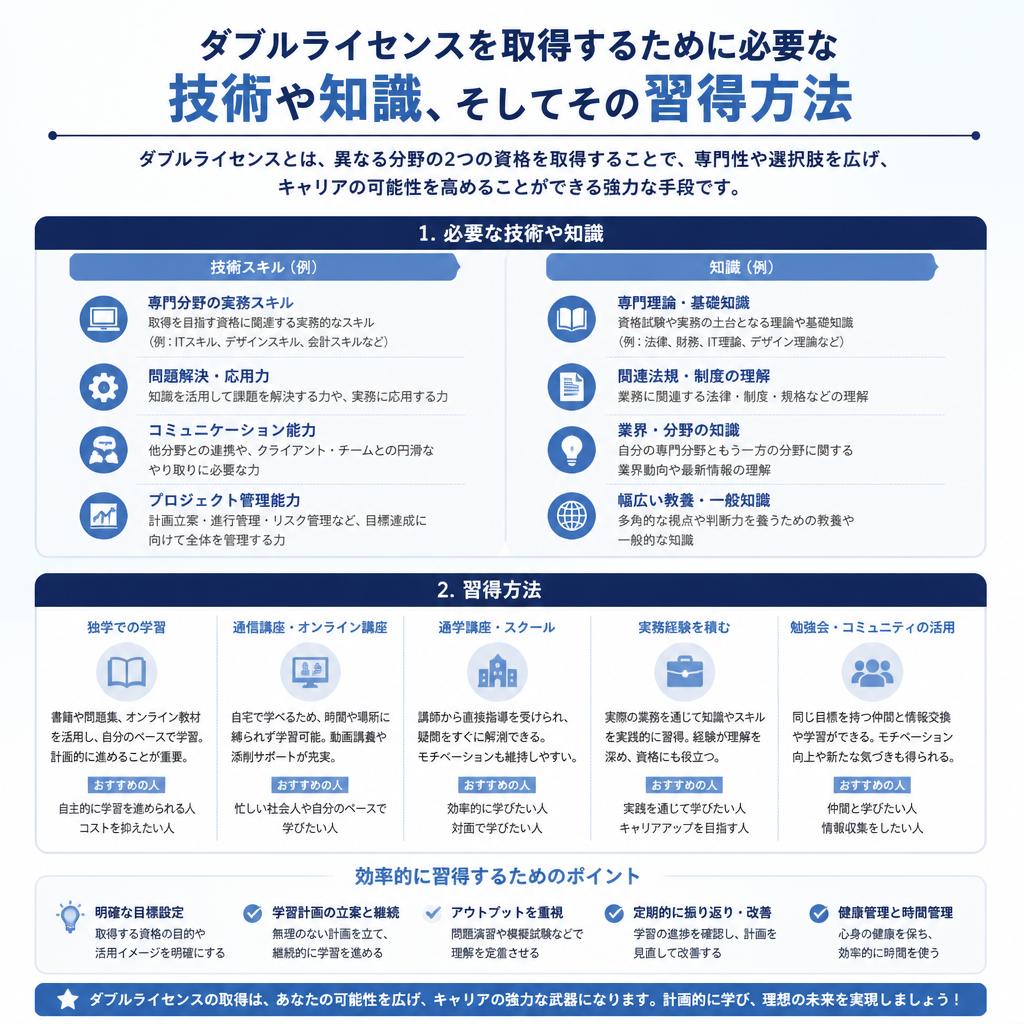 求められるスキルと知識