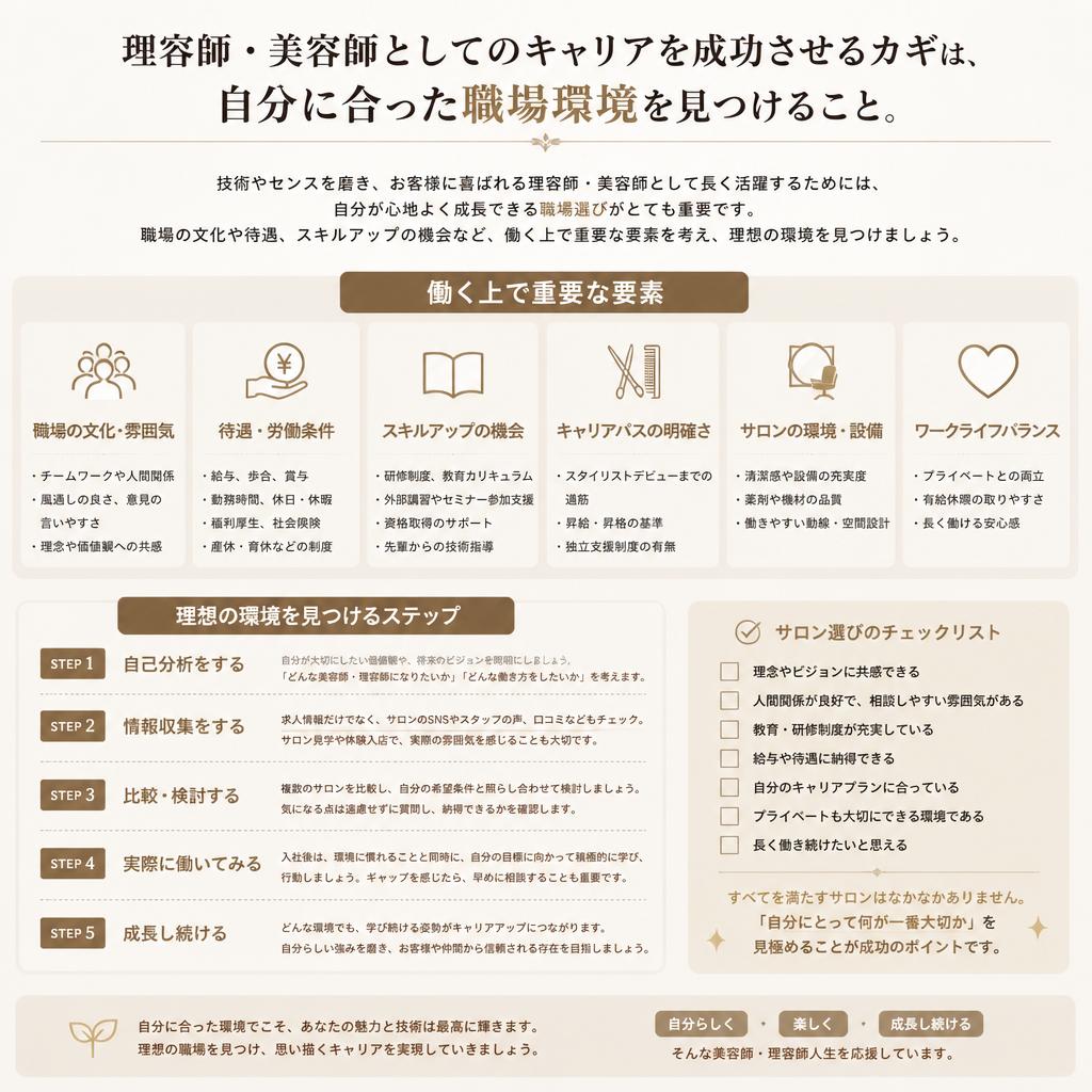 理想の職場環境を見つけるために