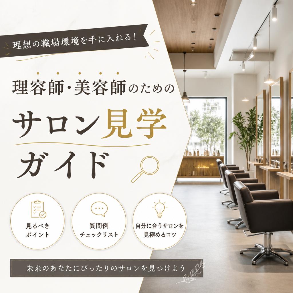 理想の職場環境を手に入れる！理容師・美容師のためのサロン見学ガイド