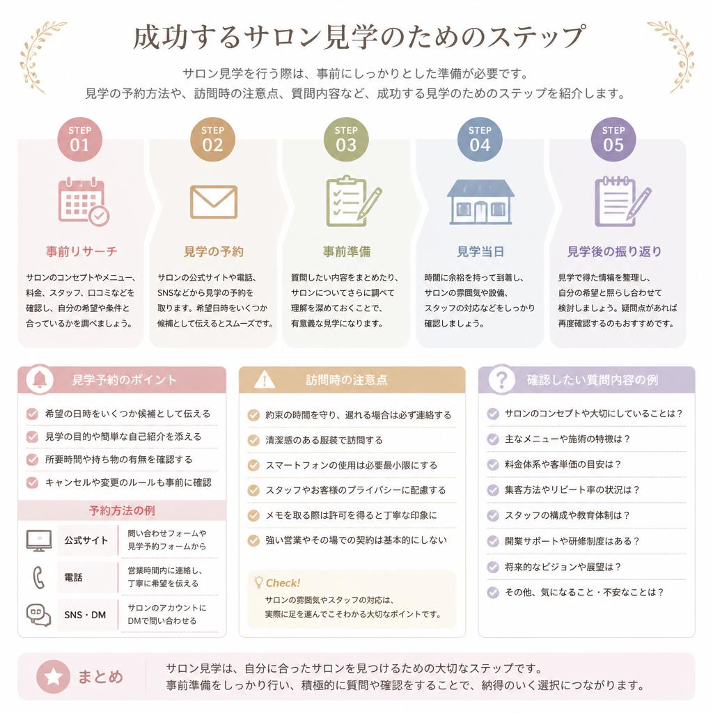 3. サロン見学の流れと準備
