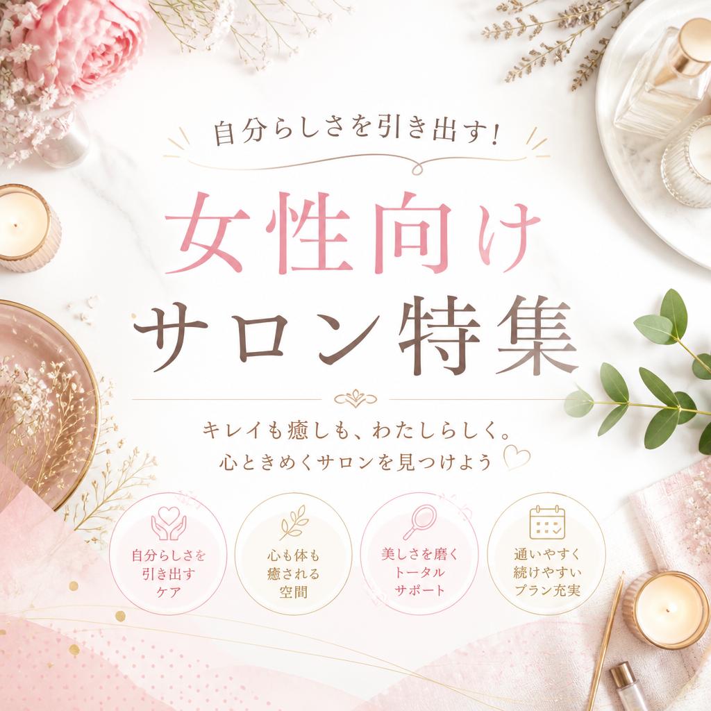 自分らしさを引き出す！女性向けサロン特集