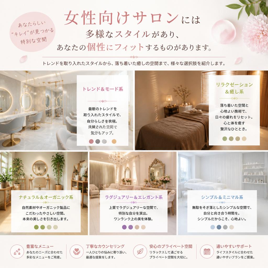 選べるサロンのコンセプト