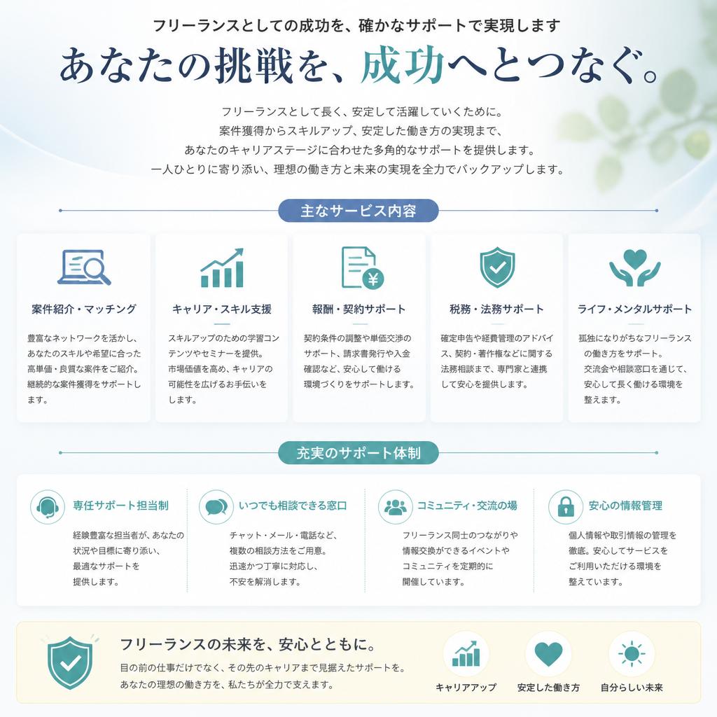 安心のキャリア支援サービス