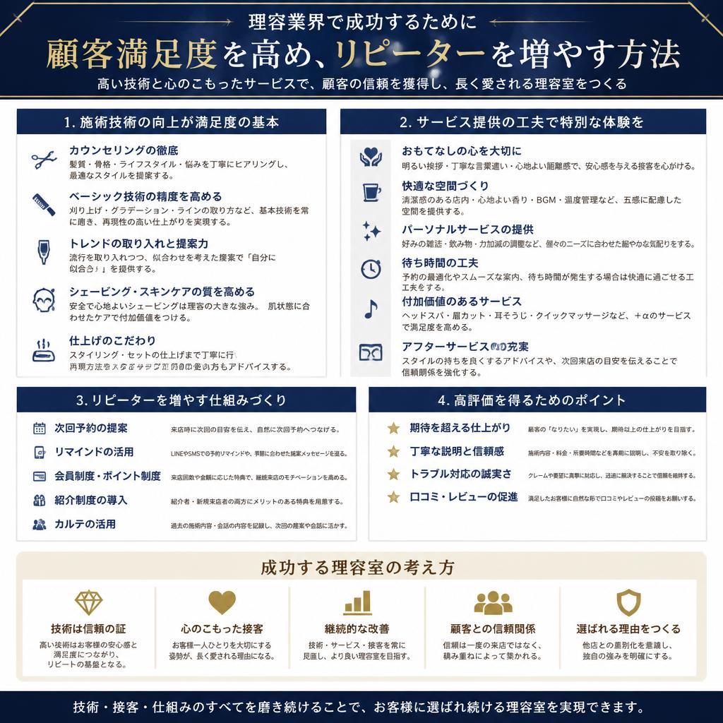 顧客満足度を高める技術とサービス提供法