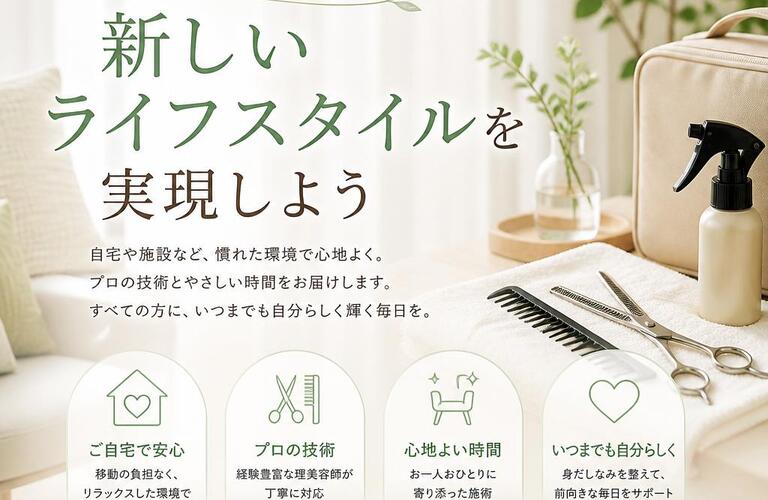 訪問理美容で新しいライフスタイルを実現しよう