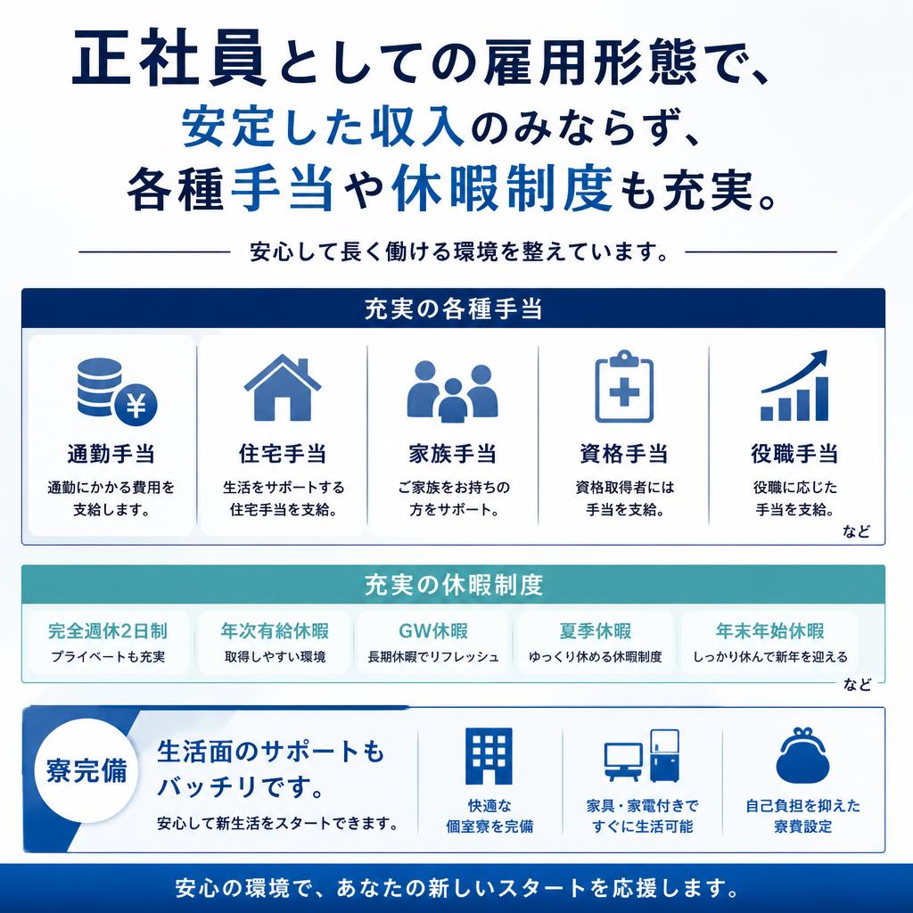 充実した福利厚生